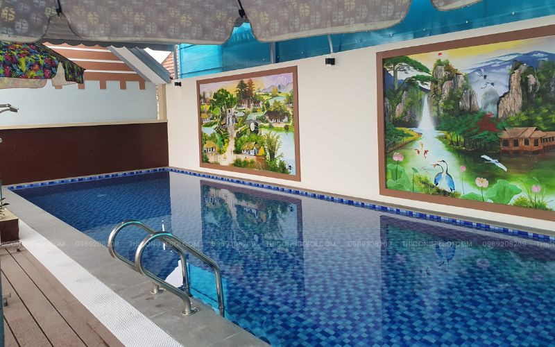 Bể bơi gia đình tại Hưng Yên ứng dụng công nghệ lọc nước từ Kripsol