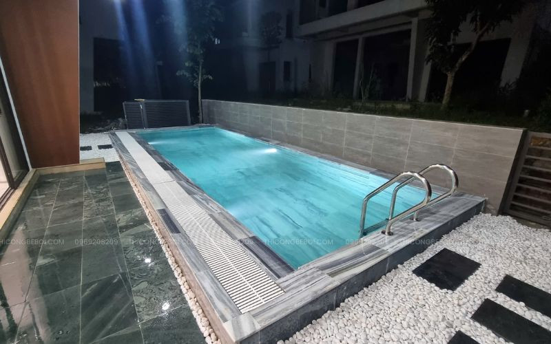 Thi công bể bơi biệt thự tại khu đô thị Ivory Lương Sơn, Hòa Bình