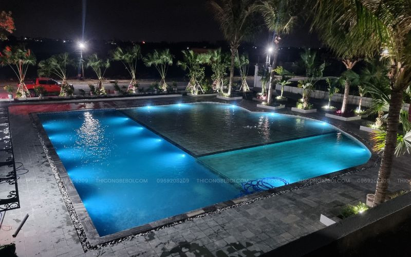 50 ngày hoàn thiện công nghệ cho bể bơi kinh doanh tại Quất Lâm