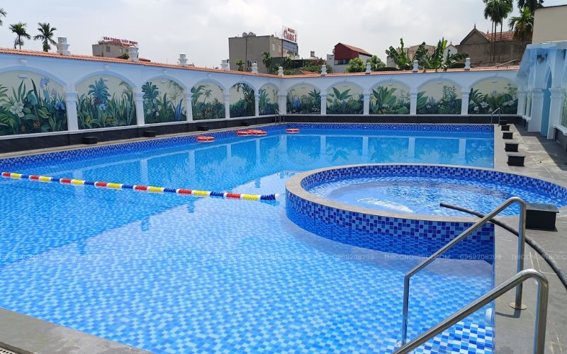 Tân Tiến thi công bể bơi kinh doanh 200m2 tại thành phố Hải Phòng