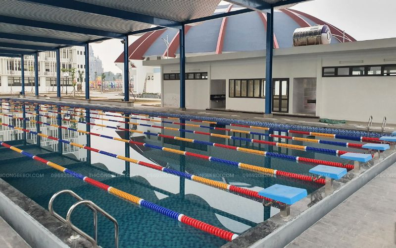 Thi công bể bơi đạt chuẩn thi đấu trong môi trường giáo dục quốc tế tại Phú Thọ