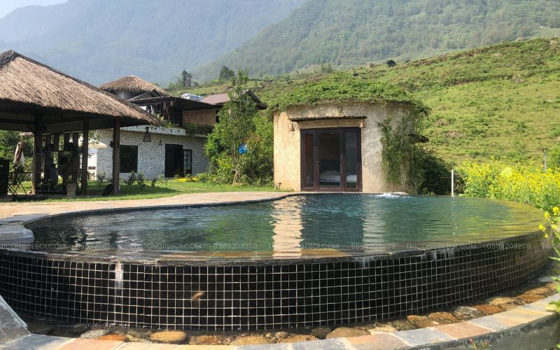 Bể bơi Sapa Farmstay: Điểm chạm tinh tế giữa núi rừng Tây Bắc