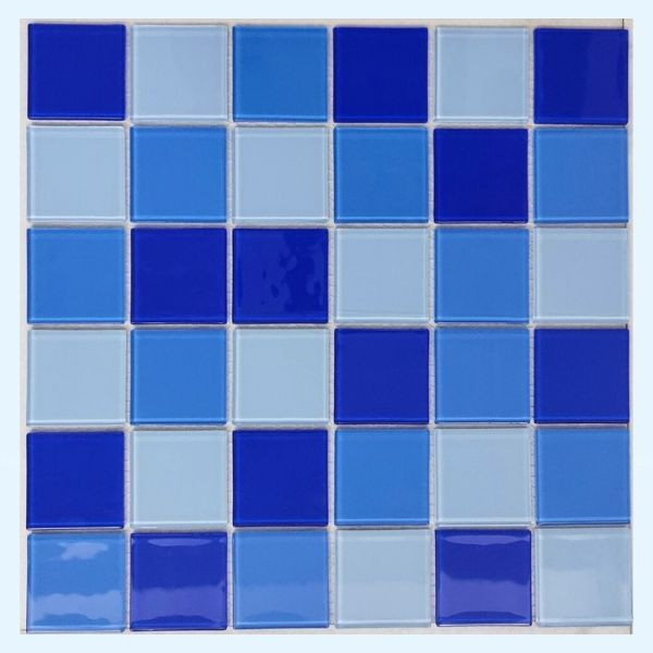 Gạch mosaic trộn 3 màu viên 48x48mm