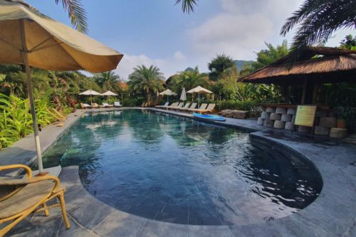 Thi công bể bơi homestay Thung Nham - Ninh Bình